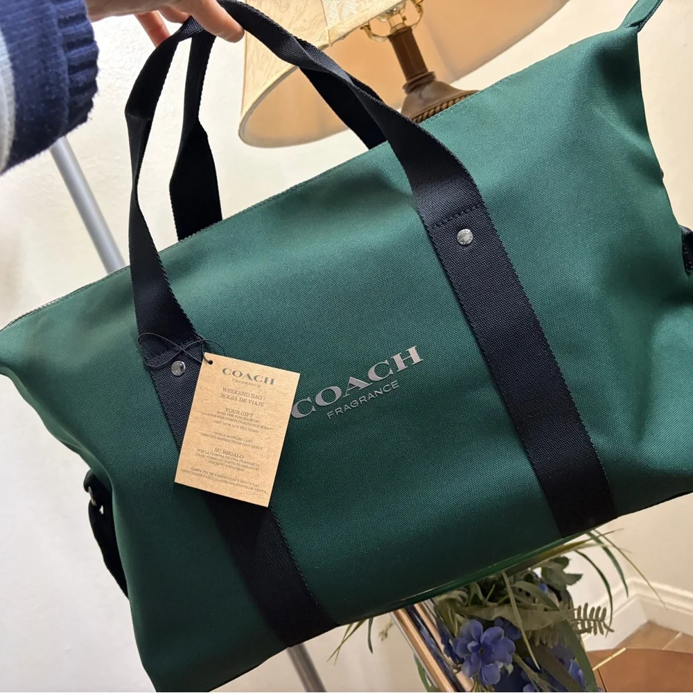Coach Men's Duffel Bag in Dark Green